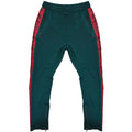 M2799 Makobi Royalty Track Pants - Green/Red