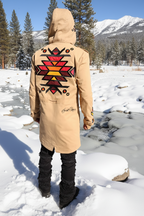 F1334 Jovan Aztec Weather Proof Coat - Khaki