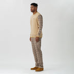 M4031 Vercelli Crew Neck Sweater - Khaki