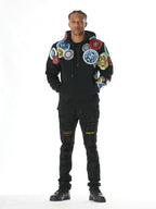 M4660 Aryeh Fleece Hoodie - Black