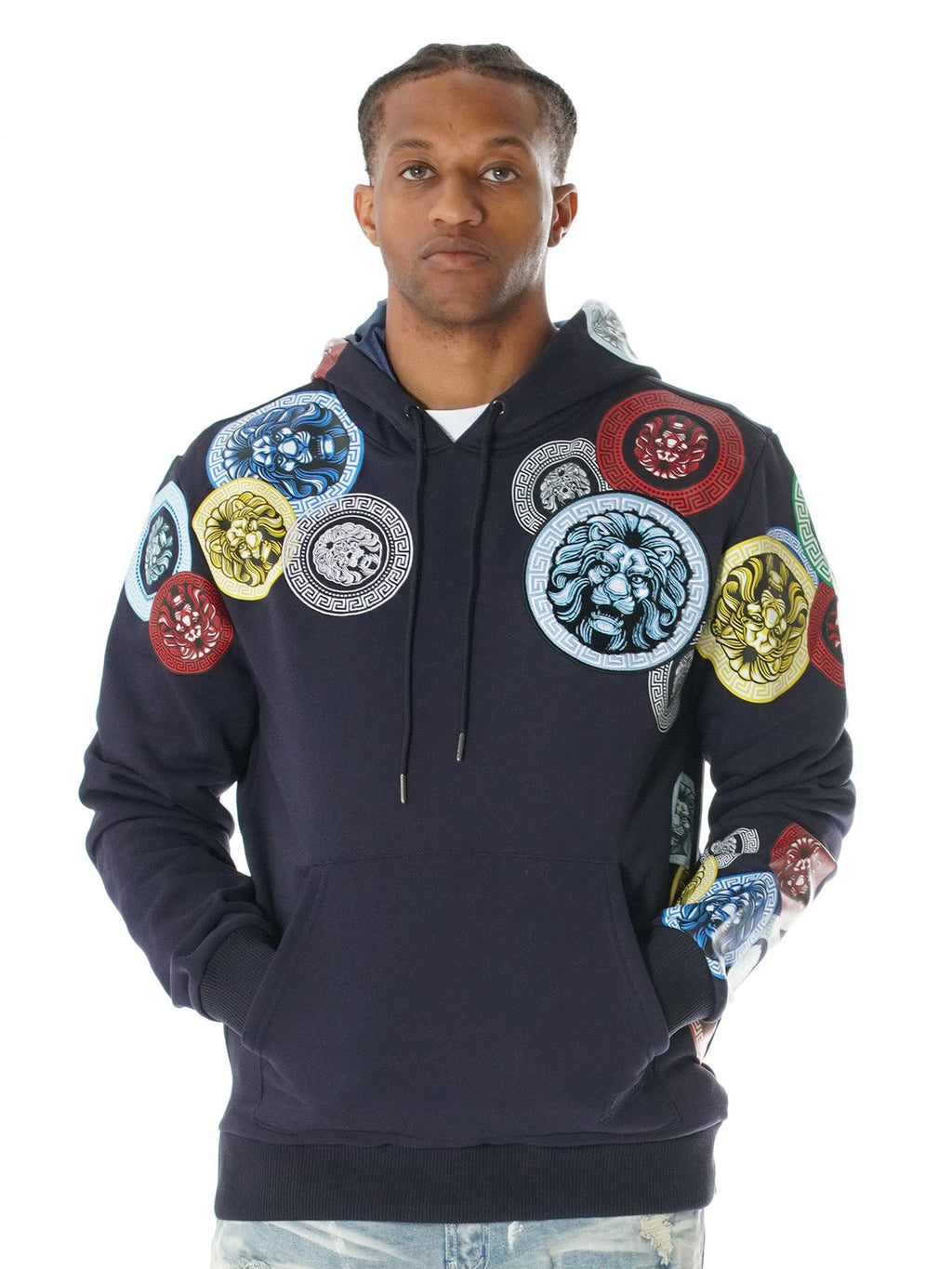 M4660 Aryeh Fleece Hoodie - Navy