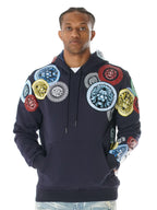 M4660 Aryeh Fleece Hoodie - Navy