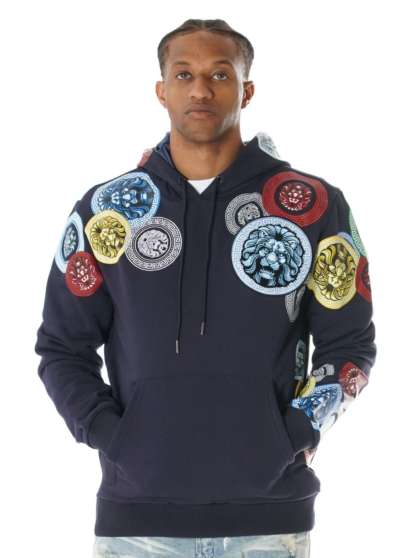 M4660 Aryeh Fleece Hoodie - Navy