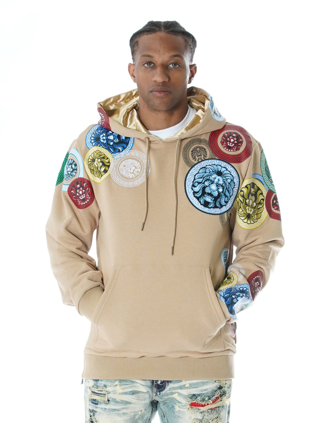 M4660 Aryeh Fleece Hoodie - Khaki