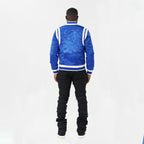 F1025 Lotus Reversible Souvenir Jacket - Royal/Black