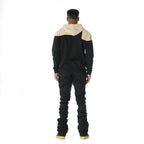 F5755 MonaLisa Corduroy Hoodie - Black