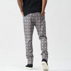 M1931 Vercelli Plaid Suede Pants - Black