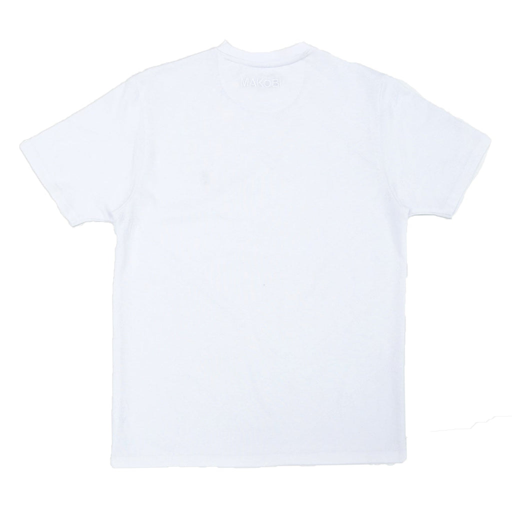 M298 Embossed Knit Tee - White