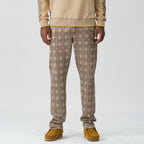 M1931 Vercelli Plaid Suede Pants - Khaki