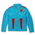 F1045 Frost Dear Sins Cord Jacket - Blue