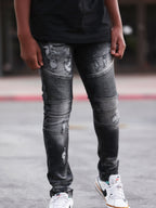 B1786 KIDS Rick Biker Jeans 2024 - Black Wash