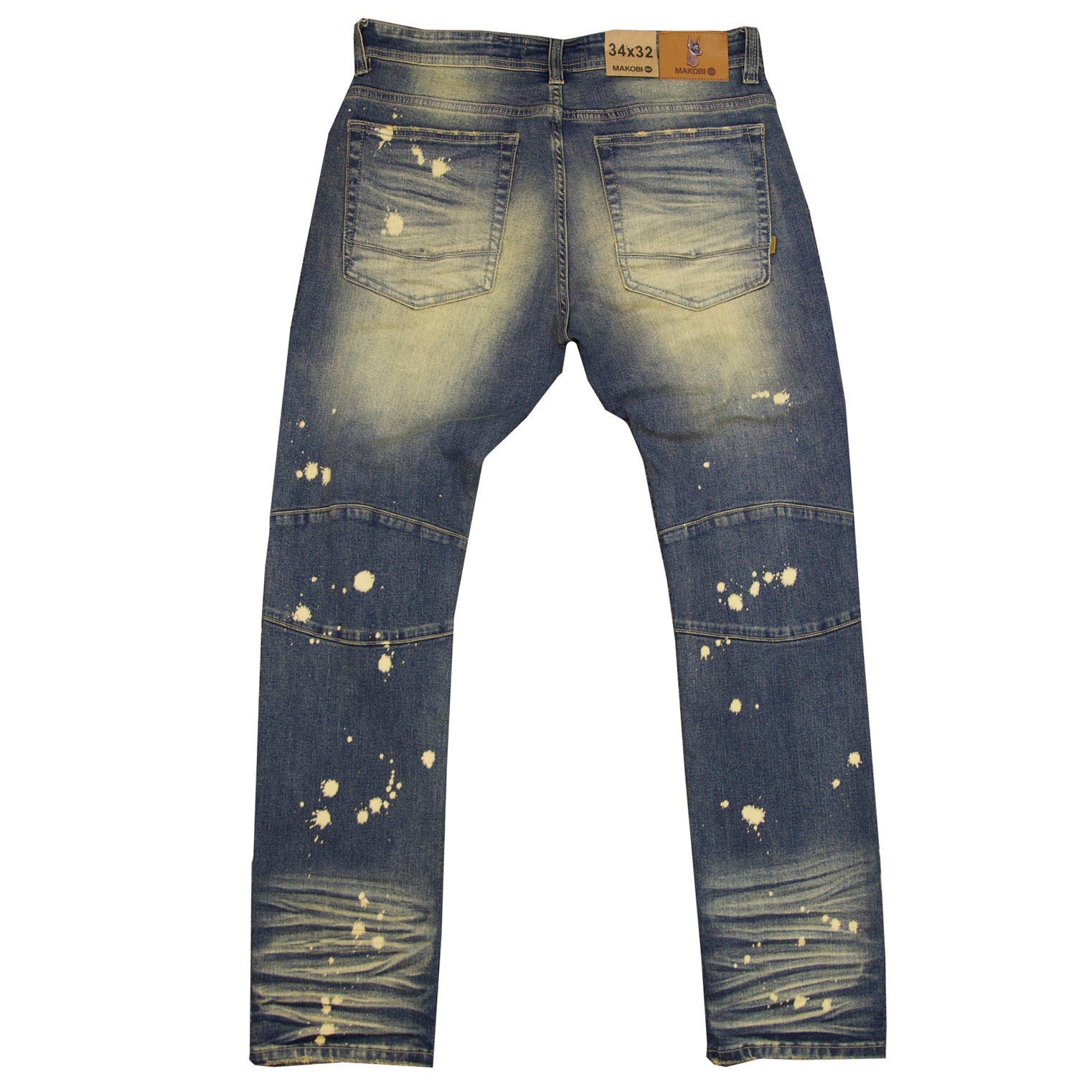 M1910 Makobi "Sanibel" Shredded Jean with Suede - Vintage Wash