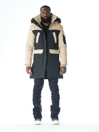 F7700 Apollo Long Quilted Jacket  - Black