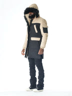 F7700 Apollo Long Quilted Jacket  - Black