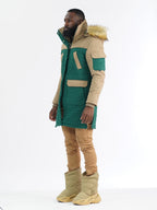 F7700 Apollo Long Quilted Jacket  - Green