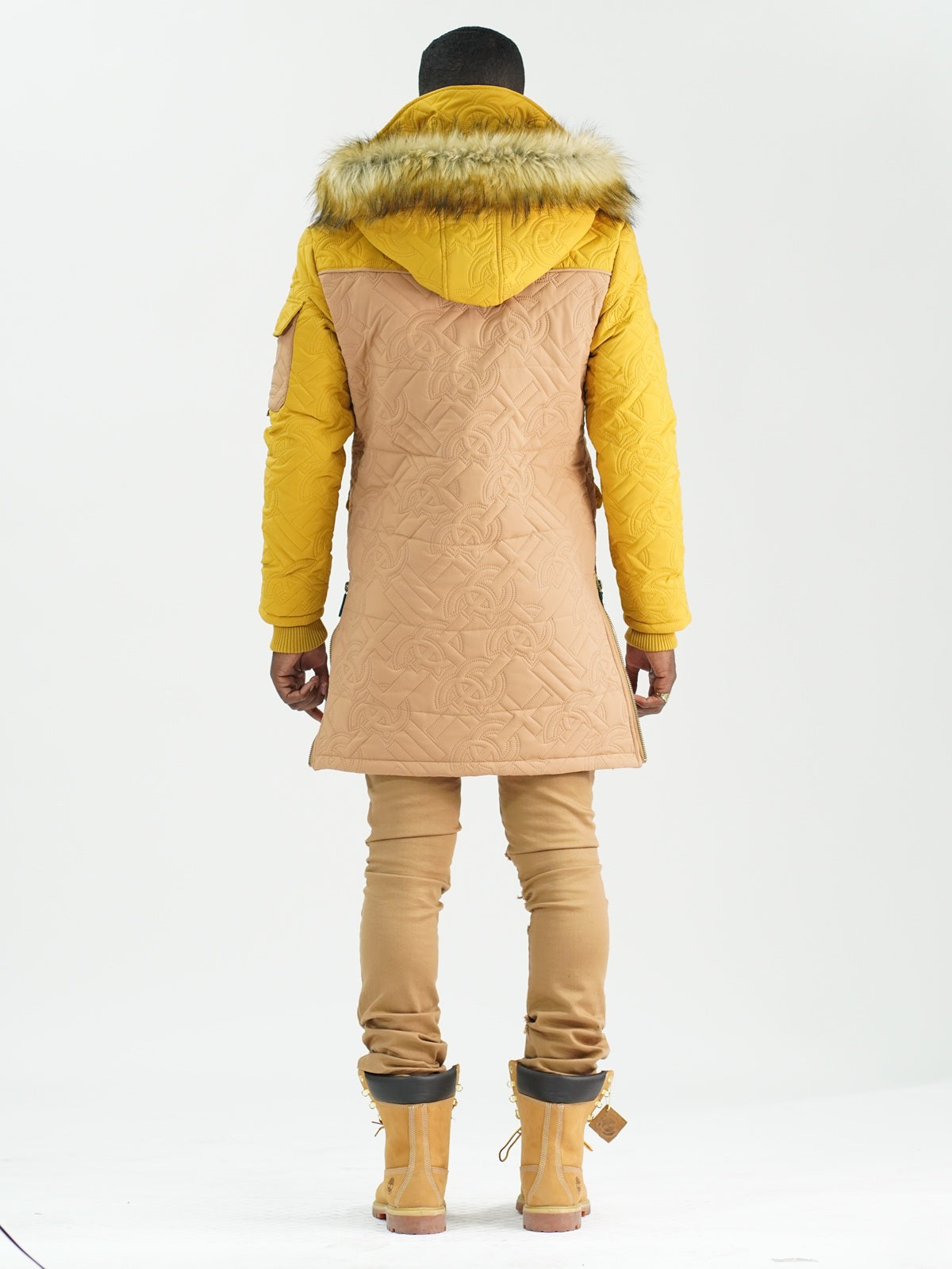 F7700 Apollo Long Quilted Jacket  - Khaki