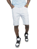 M607 Amato Denim Shorts - White