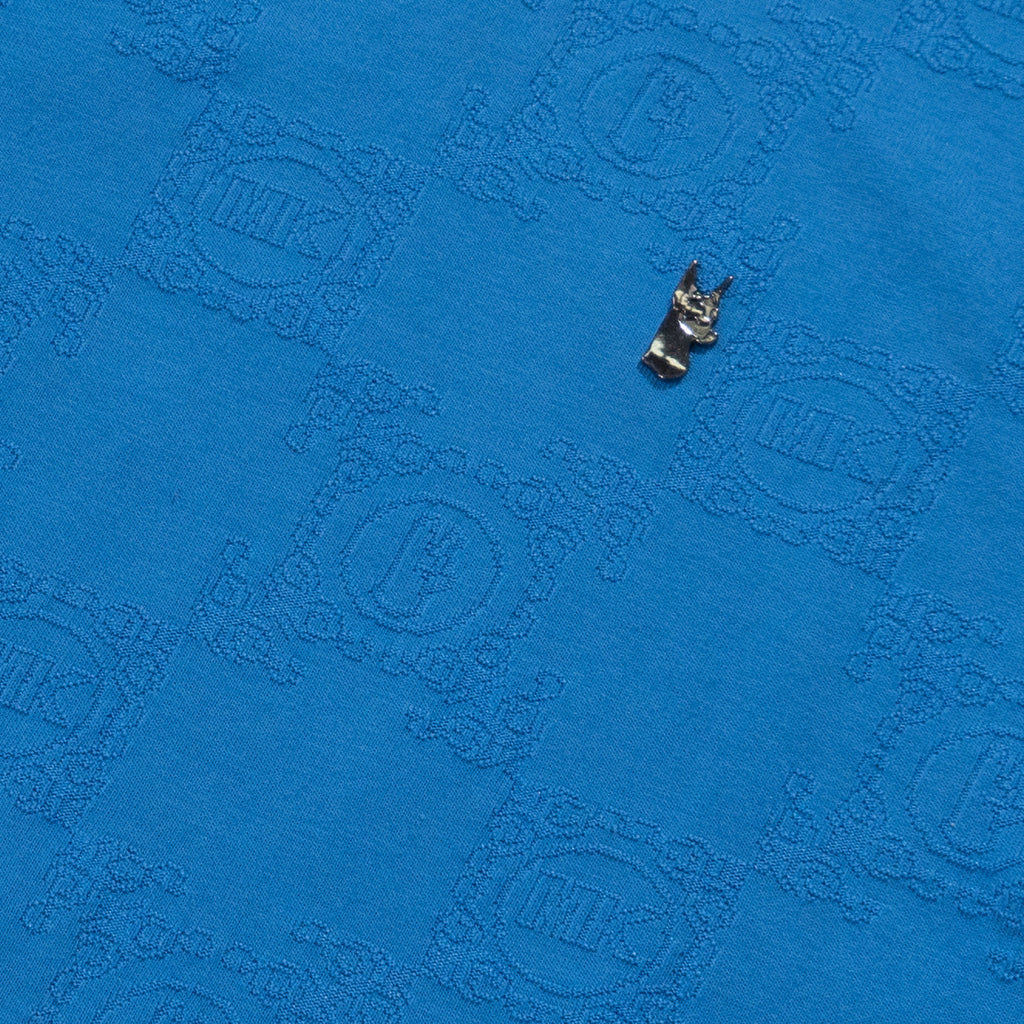 M335 Caspar Embossed Tee - Blue