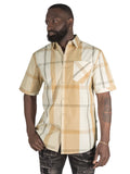 V829 Colton Plaid Shirt - Natural