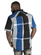V829 Colton Plaid Shirt - Royal