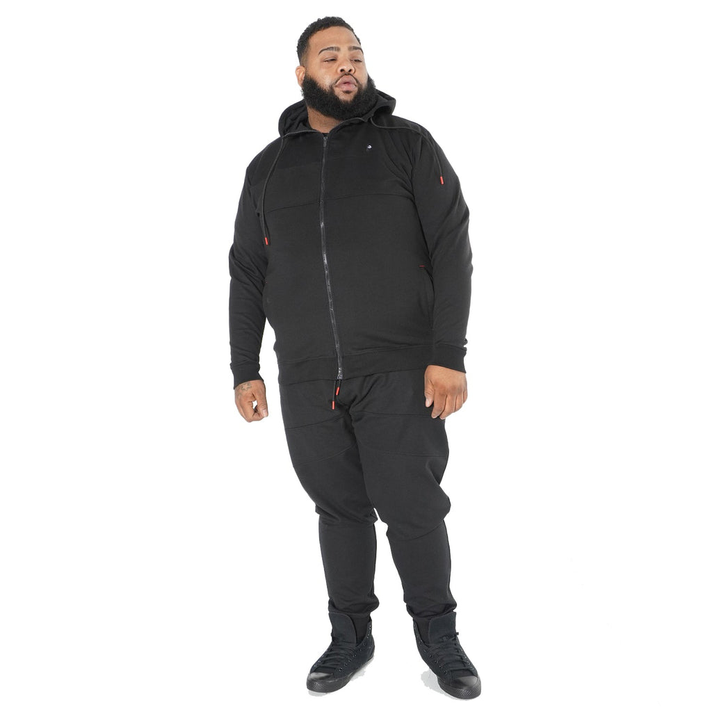 M3707 Tech Fleece Zip Up Hoody Set - Black