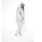 M3707 Tech Fleece Zip Up Hoody Set - Gray