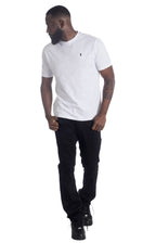 M335 Caspar Embossed Tee - White