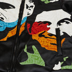 F1037 EL JEFE Vegan Leather Jacket - Black