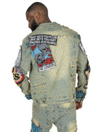 Denim Jacket F1055 Brave Heart - Dirt