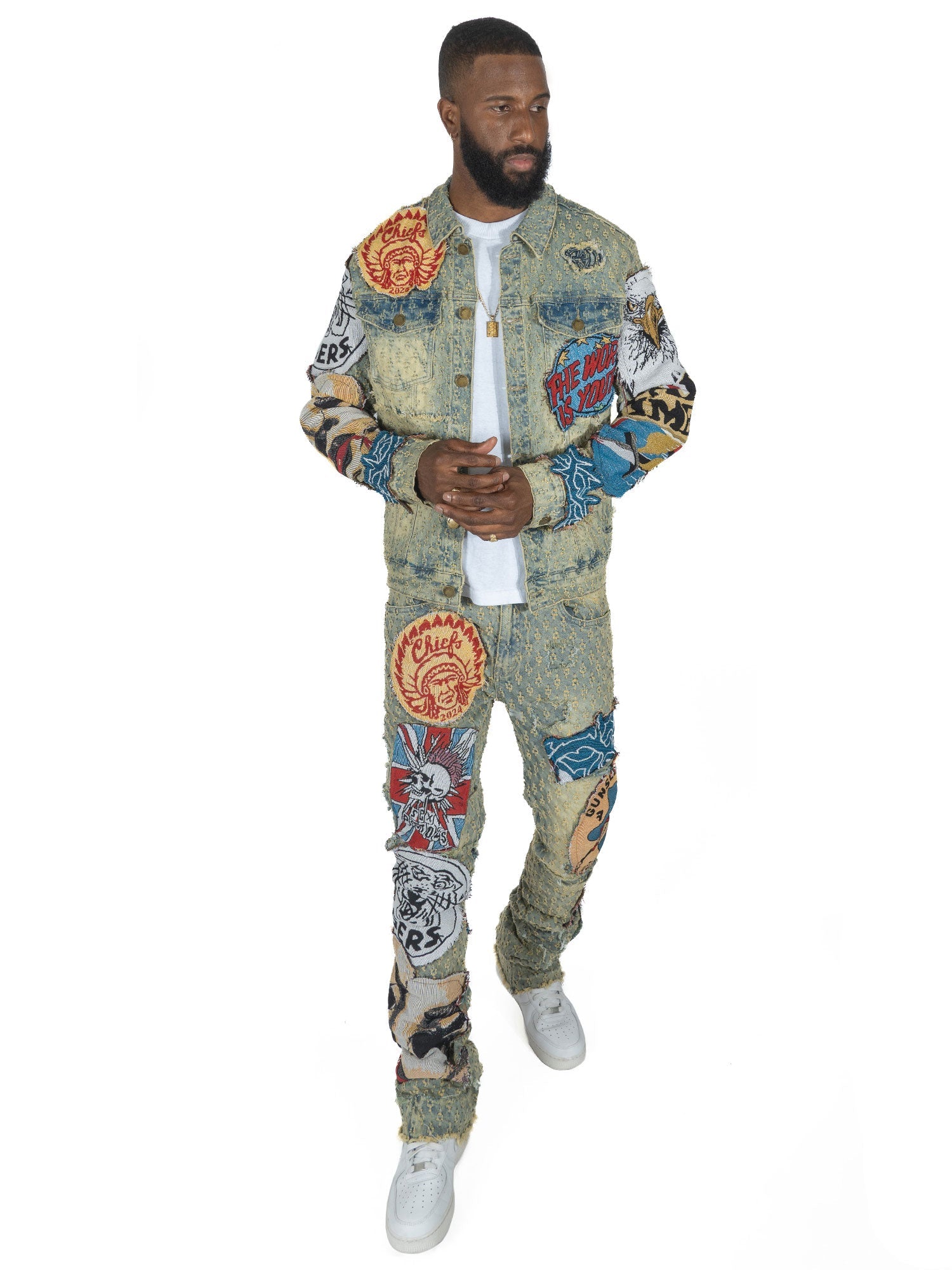 Denim Jacket F1055 Brave Heart - Dirt