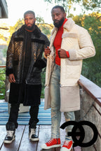 F1300 Heritage Long Quilted Coat - Black