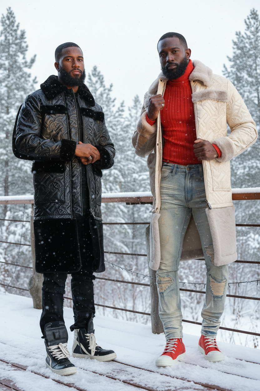 F1300 Heritage Long Quilted Coat - Natural