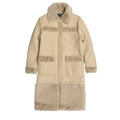 F1300 Heritage Long Quilted Coat - Natural