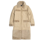 F1300 Heritage Long Quilted Coat - Natural