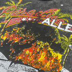 F132 Motion Sickness Cropped Tee - Black