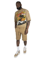 F132 Motion Sickness Cropped Tee - Mocha