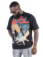 F161 Evol Oversized Heavyweight Tee - Black