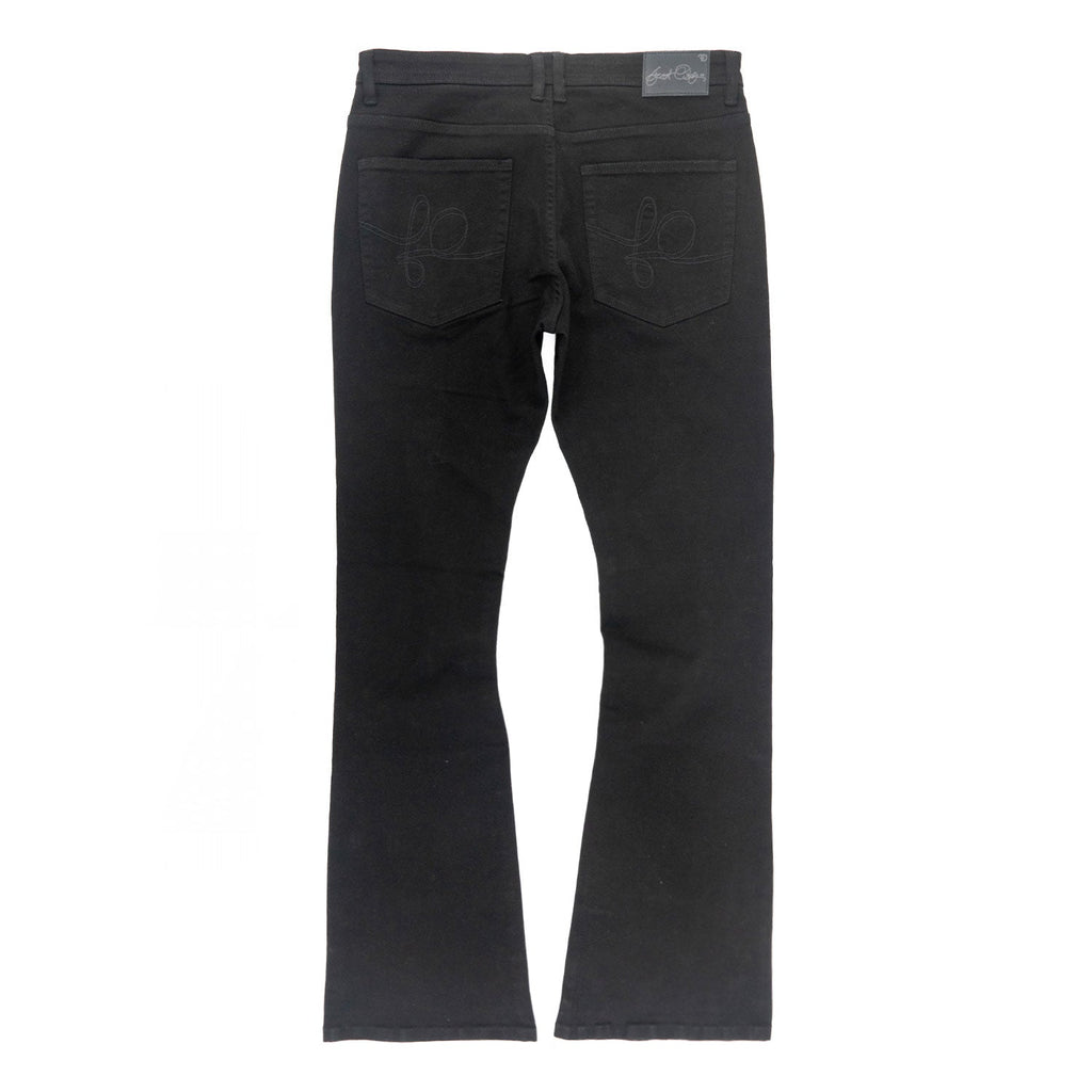 Jeans | F1712 Alono Stacked Jeans - Black-Black
