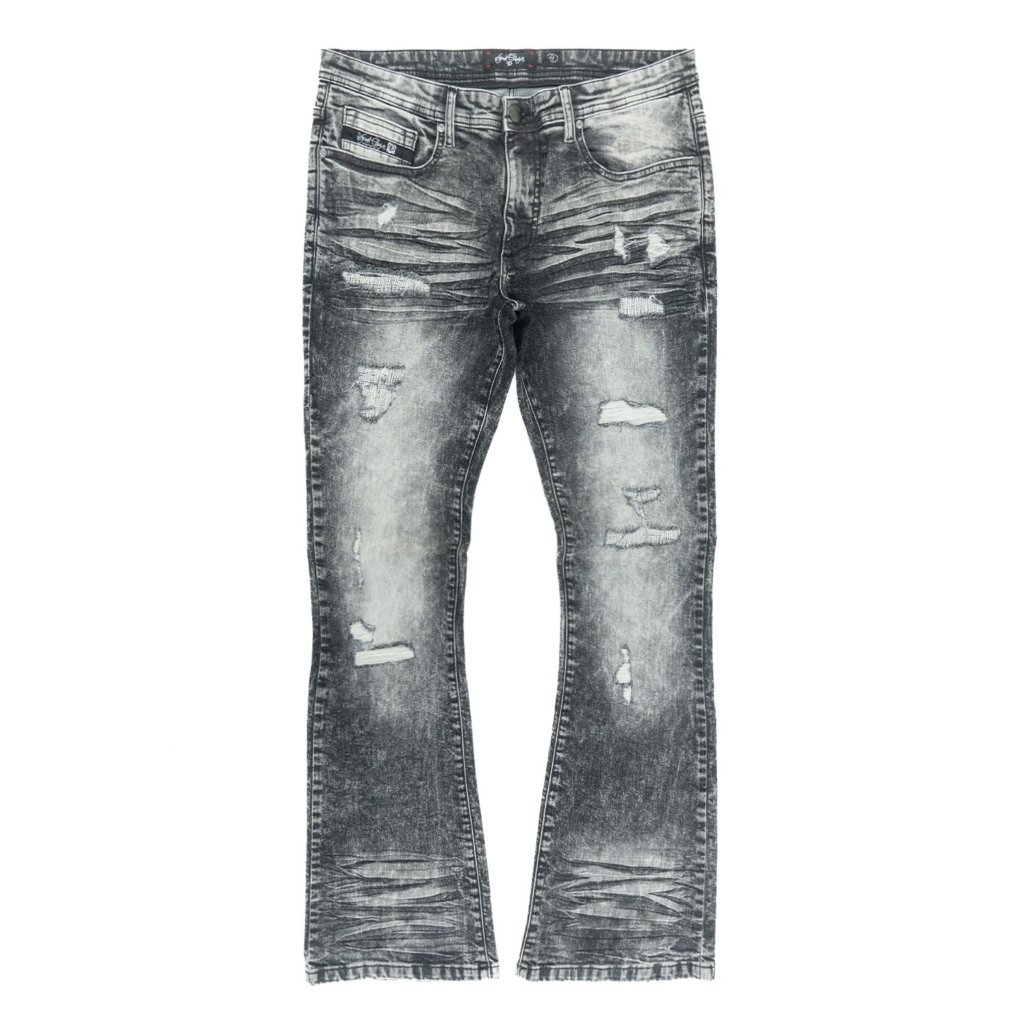 Jeans | F1712 Alono Stacked Jeans - Black Wash