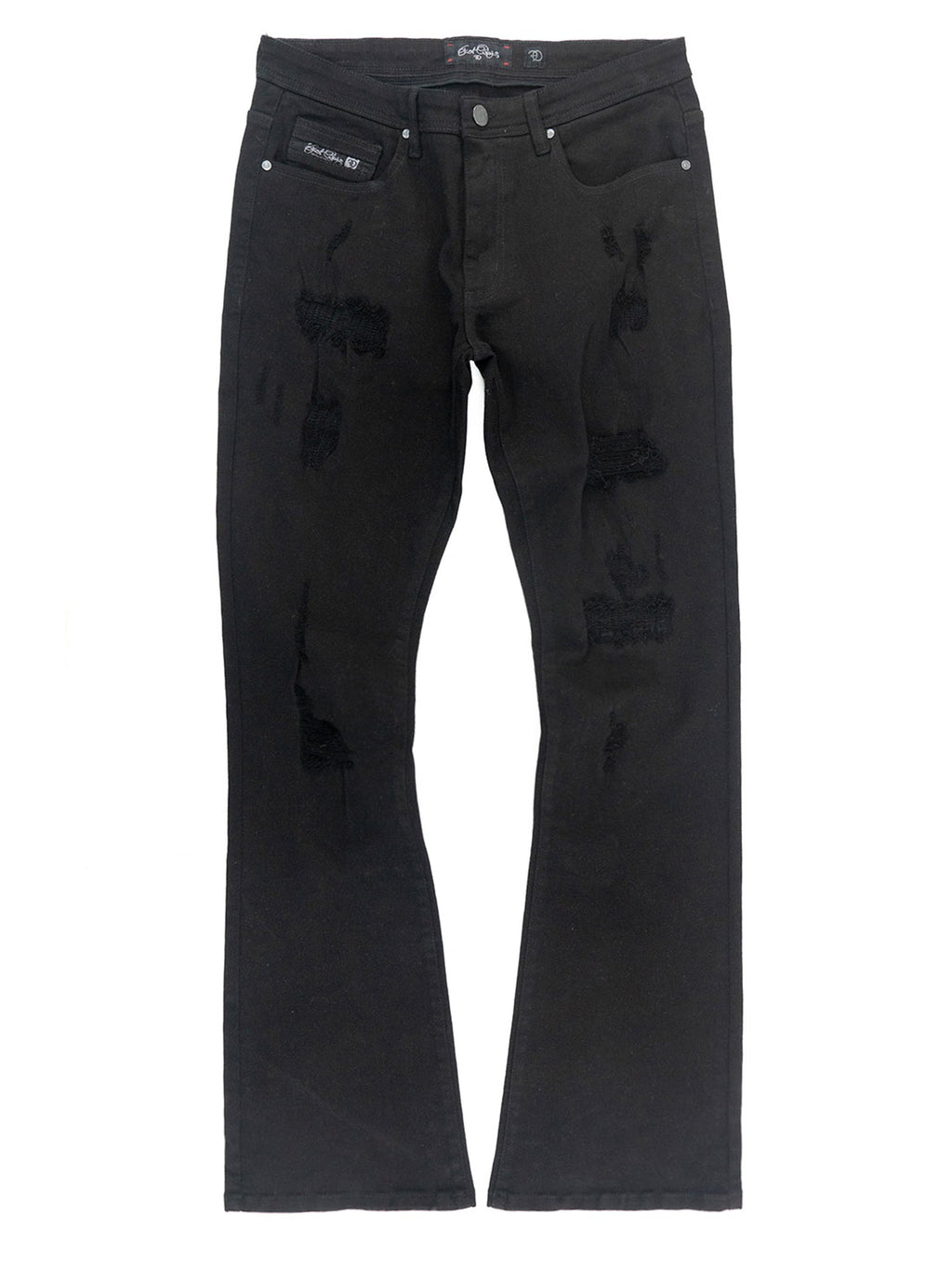 Jeans | F1712 Alono Stacked Jeans - Black-Black