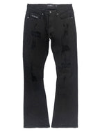 Jeans | F1712 Alono Stacked Jeans - Black-Black