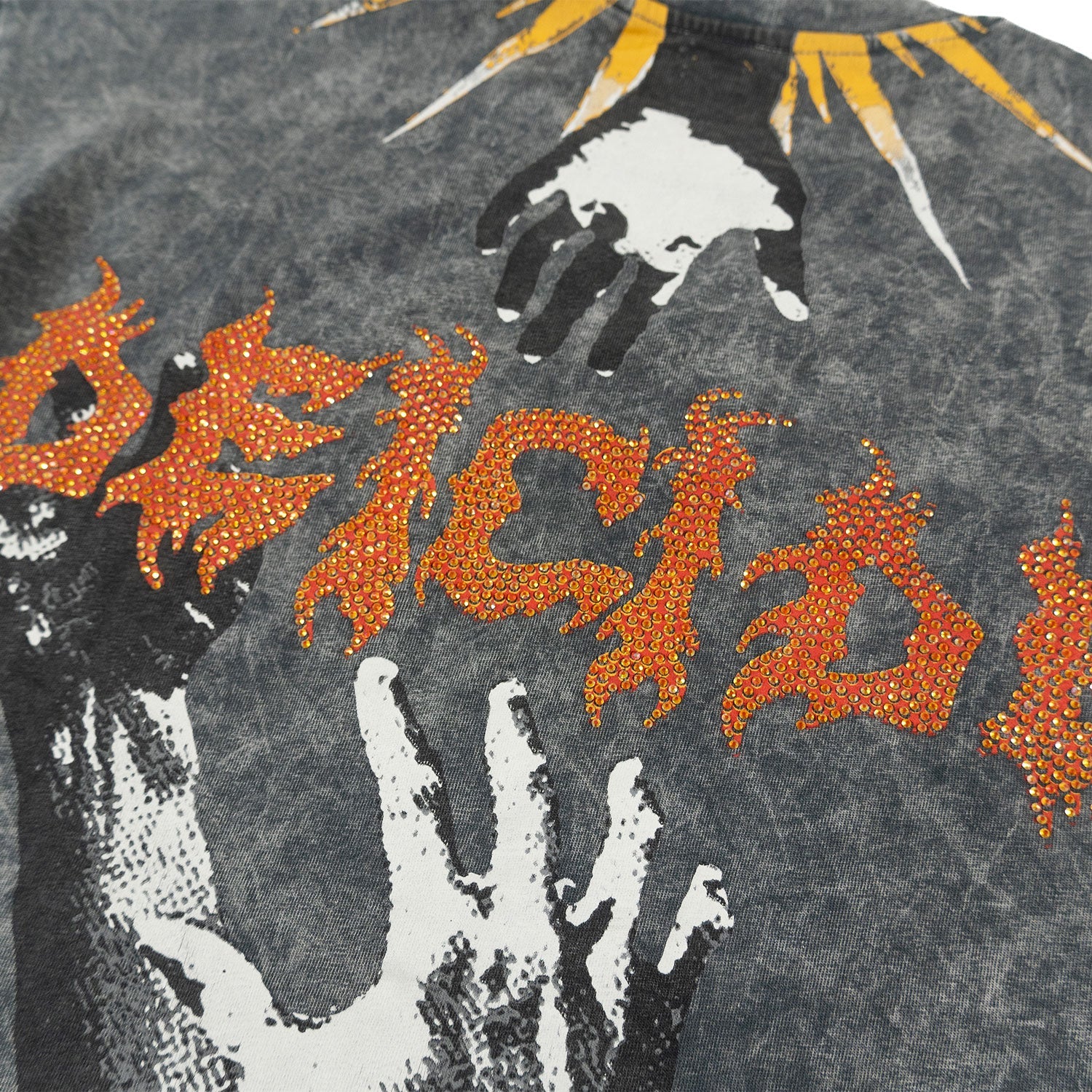 F171 Crop Heaven Saint Tee - Gray