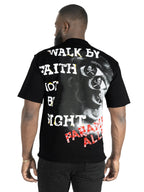 F172 Walk By Faith Box Tee - Black