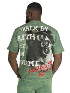 F172 Walk By Faith Box Tee - Green