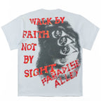 F172 Walk By Faith Box Tee - White