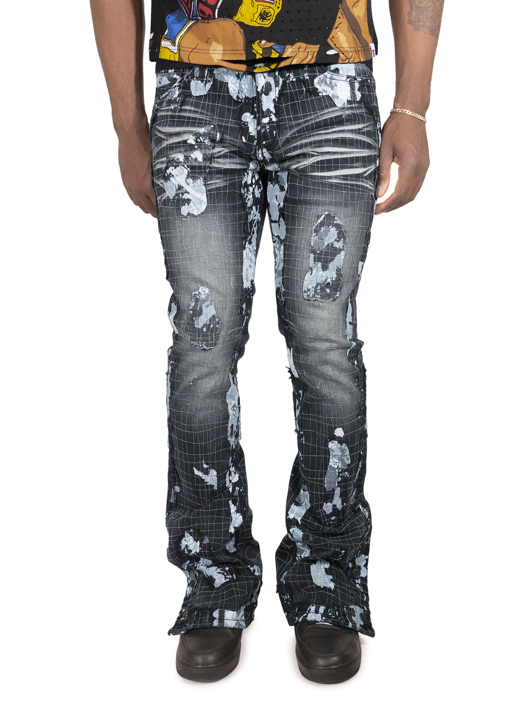 Jeans | F1733 Amoto Stacked - Black