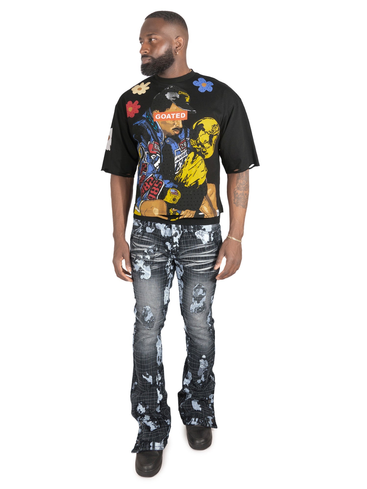 Jeans | F1733 Amoto Stacked - Black