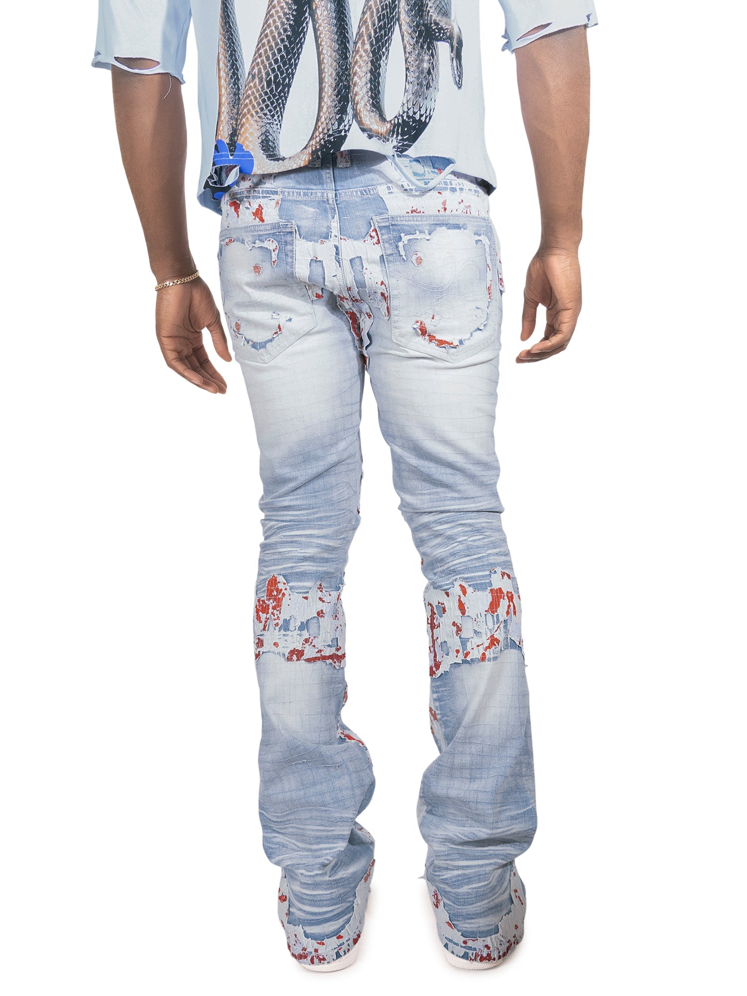 Jeans | F1733 Amoto Stacked Pants - Light Wash