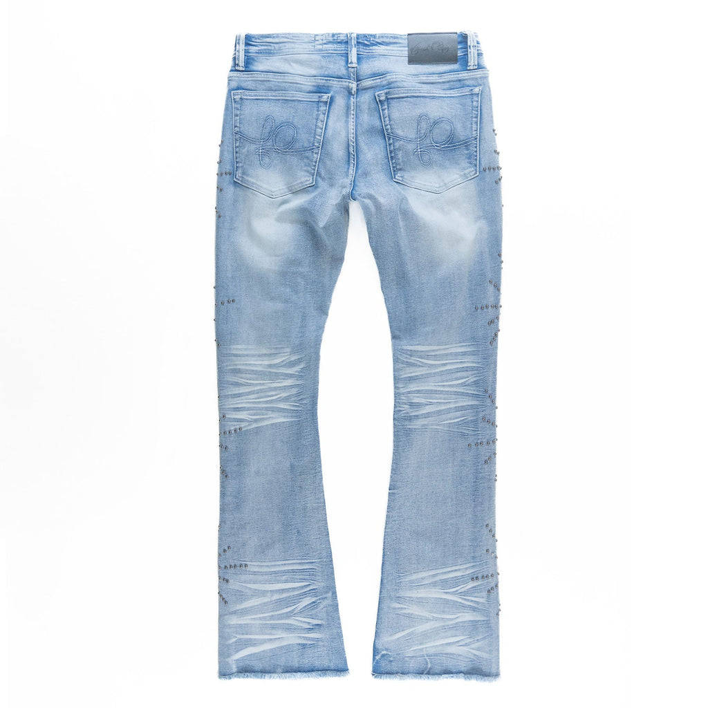 F1735 Spider Stacked Jeans - Light Wash