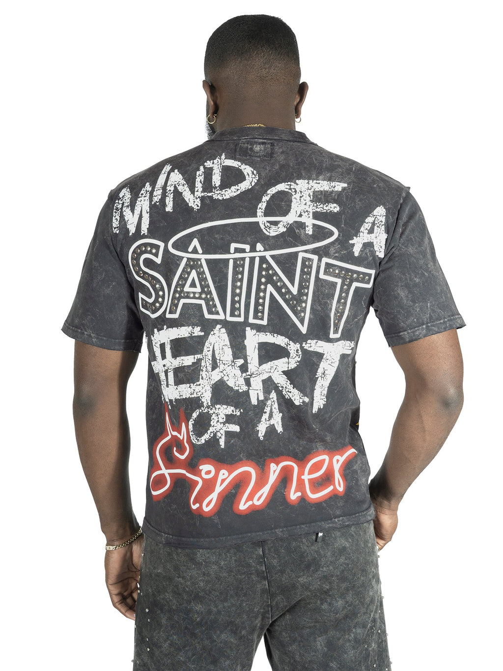 F173 Sinners Boxed Tee - Black